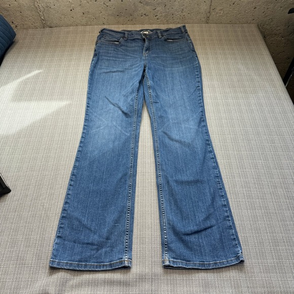 Duluth Trading Co Denim - Duluth Trading Womens Daily‎ Denim Bootcut Jeans 14 x 33 Blue Stretch